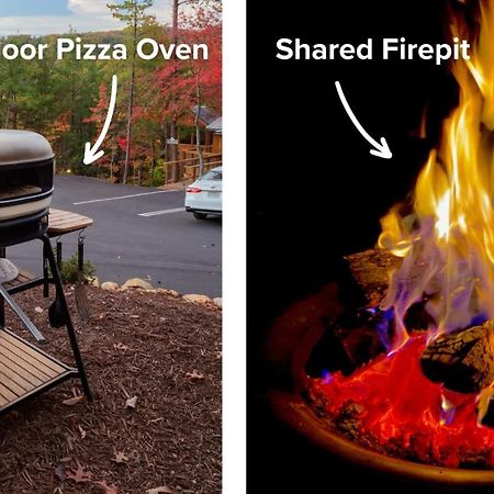 ガトリンバーグ The Moosewood In Treehouse Grove At Norton Creekヴィラ エクステリア 写真